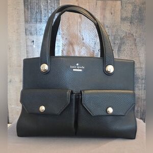 Kate Spade Black Leather Stewart Street Big Boy Tote